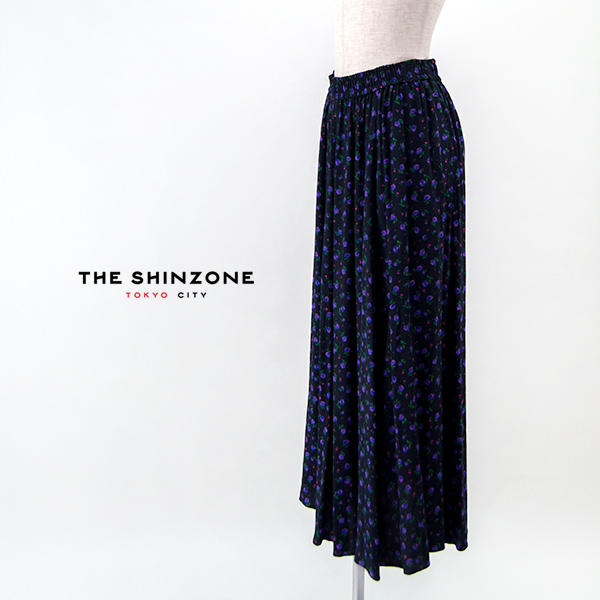 THE SHINZONE プリントギャザースカート