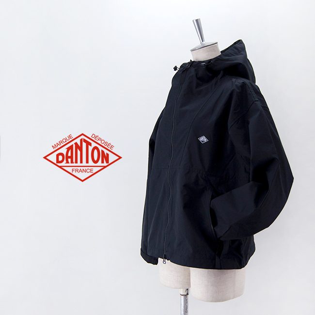 ◆新品DANTON | ナイロン フードジャケット(BLACK/M)