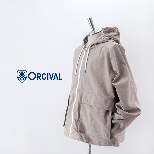 ORCIVAL オーシバル メンズ ナイロン フードジャケット［OR-A0333ONB］【2023SS】-ユナイテッドオーク公式ウェブショップ