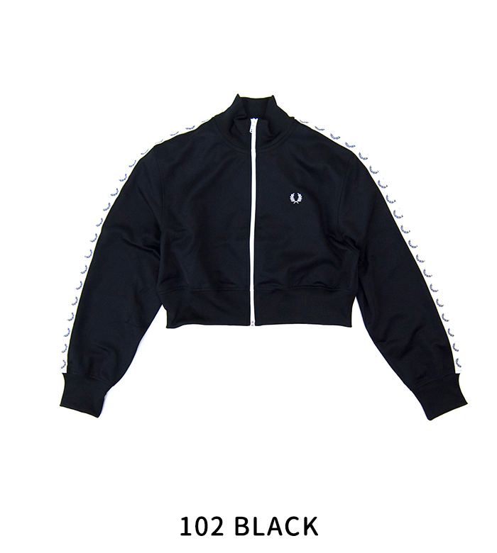 FRED PERRY⭐︎クロップド丈⭐︎トラックジャケット FRED PERRY/フレッドペリー] クロップドデザイン トラックジャケット
