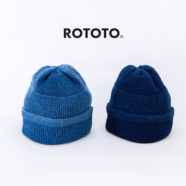 ROTOTO ロトト インディゴ ミル ワッチキャップ［R5146］【BASIC】の