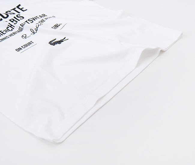 SOLDOUT】LACOSTE ラコステ ユニセックス タイポグラフィTシャツ