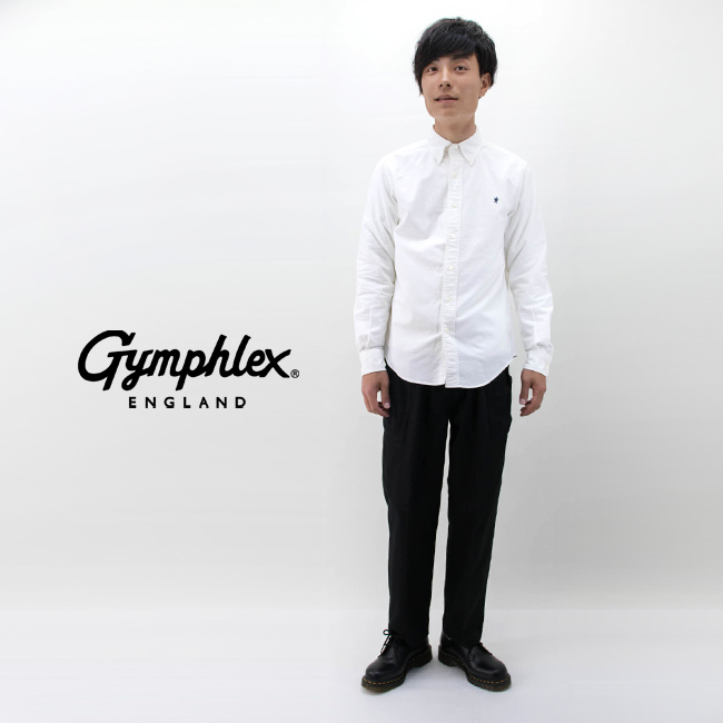 Gymphlex ジムフレックス メンズ オックスフォードBDシャツL/S［J